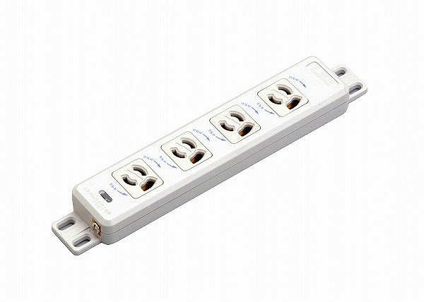 コンセント 明工社 機器用抜け止め接地コンセント 4コ口 MR86940-N : 電材堂ヤフー
