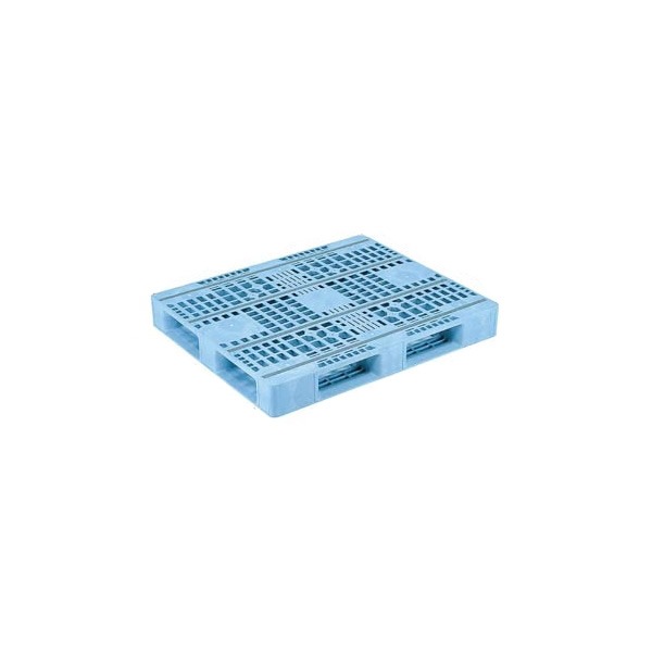 【メーカー直送】 【法人限定・個人宅配送不可】 D4-1012F-3 サンコー プラスチックパレット 三甲 ライトブルー （プラパレ）
