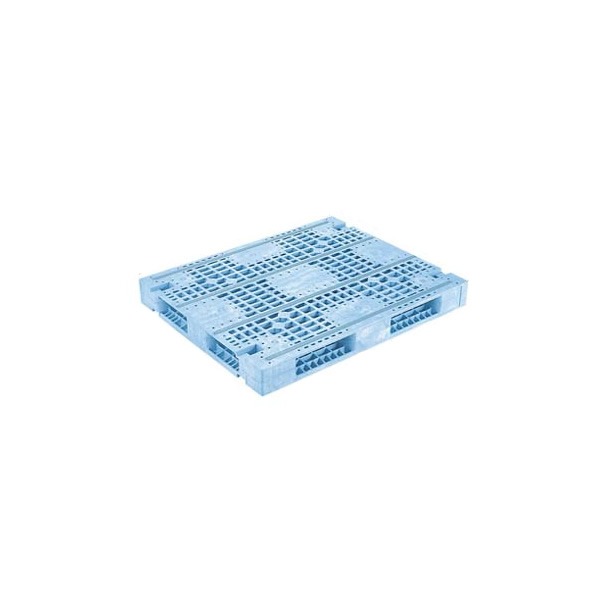 【メーカー直送】 【法人限定・個人宅配送不可】 R4-1012F-4 サンコー プラスチックパレット 三甲 ライトブルー （プラパレ）