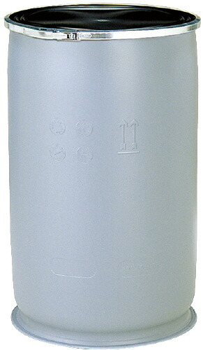 【メーカー直送】 【法人限定・個人宅配送不可】 PDO110L-1 サンコー プラスチックドラム 三甲 グレー (850066-01)