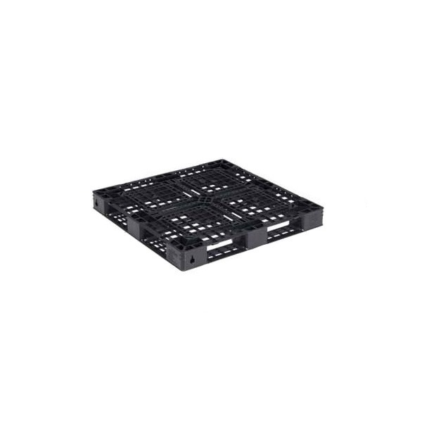 【100個セット】 【メーカー直送】 【法人限定・個人宅配送不可】 D4-1111-14 100枚セット サンコー プラスチックパレット 三甲 ブラック (812300) （プラパレ）