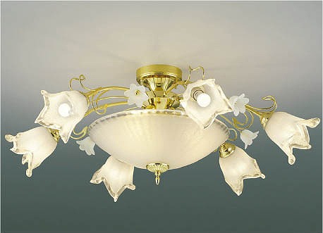 AA40897L コイズミ シャンデリア LED（電球色） ＫＯＩＺＵＭＩ ＬＥＤイルムシャンデリア 直付けタイプ 白熱電球