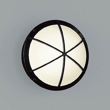 AU38607L コイズミ ポーチライト ブラック 格子付 LED（電球色）