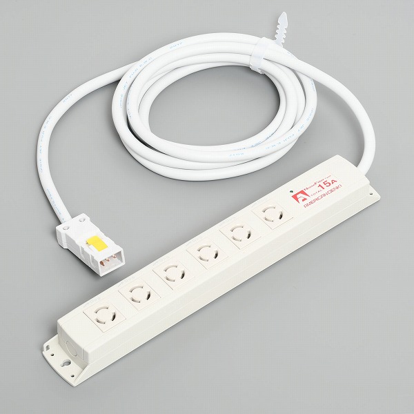 KC1216NF アメリカン電機 KC1216NF 引掛形 OAタップ6ヶ口 コードセット NF付 接地2P 15A 125V｜コネクト オンライン 10,675円