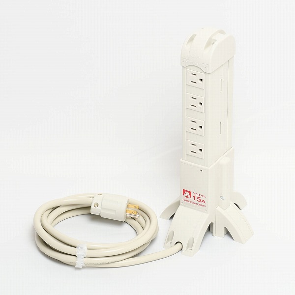 KC1030T アメリカン電機 KC1030T 平刃形 タワータップ8ヶ口 コードセット 接地2P 15A 125V｜コネクト オンライン