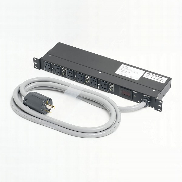 HKC2650PTAM アメリカン電機 HKC2650PTAM 引掛形 コンセントバー6ヶ口 1Uタイプ プロテクター・電流計付 接地2P 15A 250V