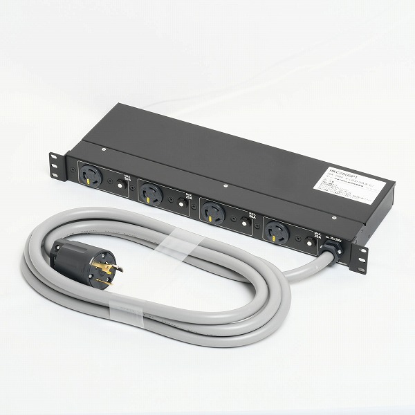 HKC2800PT アメリカン電機 HKC2800PT 引掛形 コンセントバー4ヶ口 1Uタイプ プロテクター付 接地2P 20A 250V