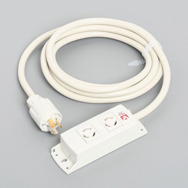 KC1070(5M) アメリカン電機 KC1070(5M) 引掛形 OAタップ2ヶ口 コードセット 接地2P 15A 125V
