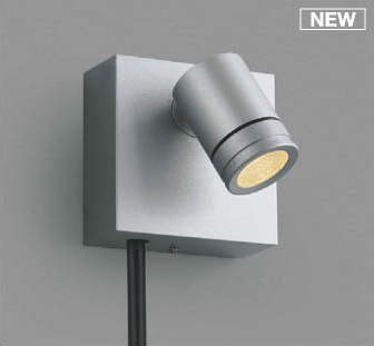 AU92273 コイズミ DC24V屋外用スポットライト シルバー 中角 LED（電球色） 中角