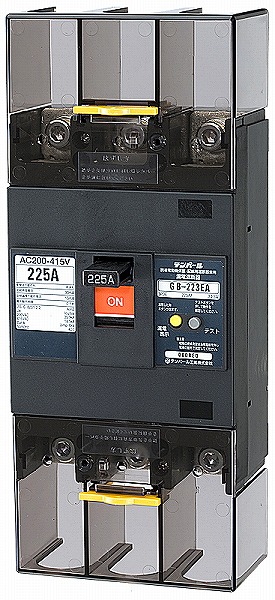 223EA22W2 テンパール工業 漏電遮断器 経済タイプ GB-223EA 225A