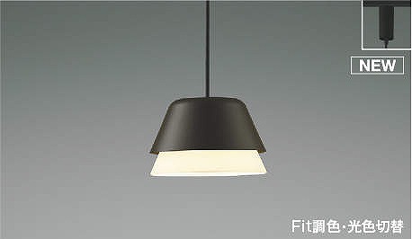 AP51170 コイズミ レール用ペンダントライト チャコール LED 光色切替 調光