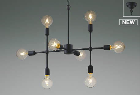 AA52324 コイズミ シャンデリア 8灯 LED(電球色)