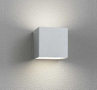 OG254381R オーデリック ポーチライト シルバー LED（電球色） 上下配光