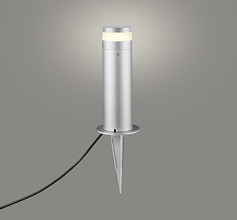 OG254958LR オーデリック ローポールライト スパイク式 シルバー LED(電球色)|コネクト オンライン