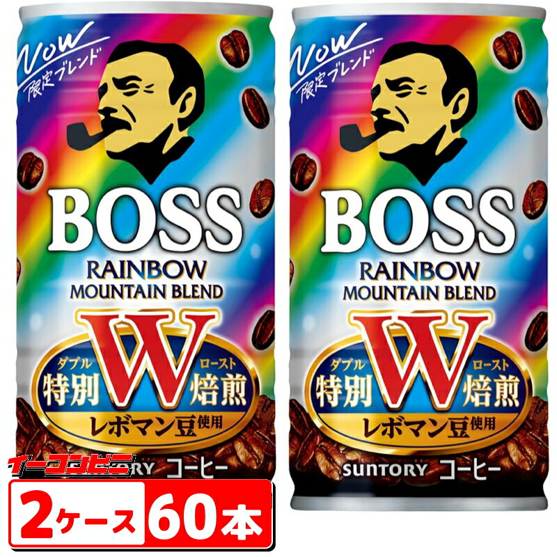 楽天市場】サントリー ボス（BOSS）ブラック 185g缶 30本×2