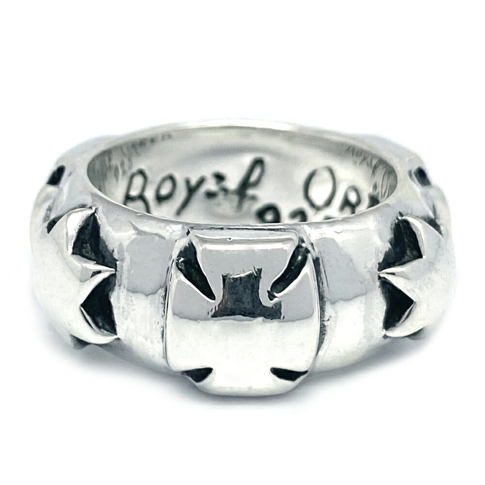 ロイヤルオーダー Royal Order クロス＆スターバンドリング Cross & Star Band Ring
