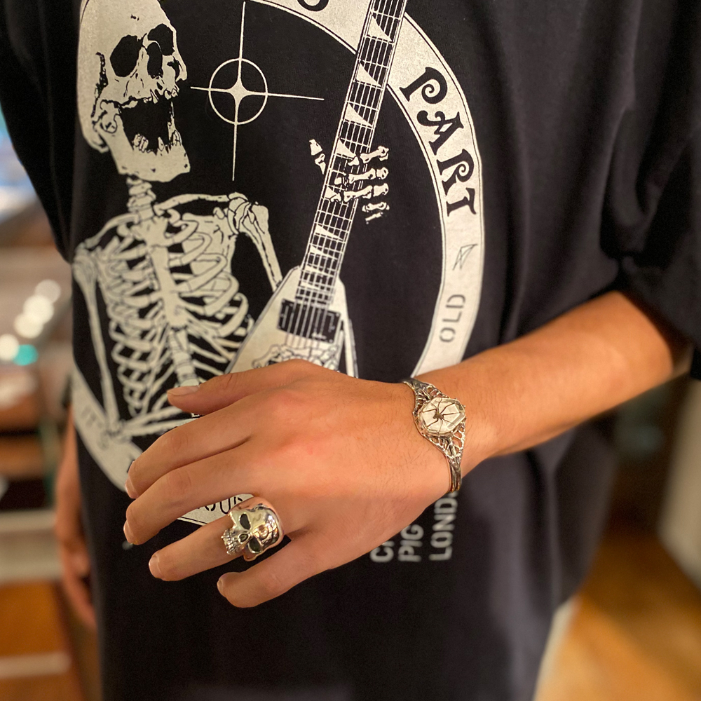 2022年5月新作下旬 CRAZY PIG クレイジーピッグ LARGE EVIL SKULL RING