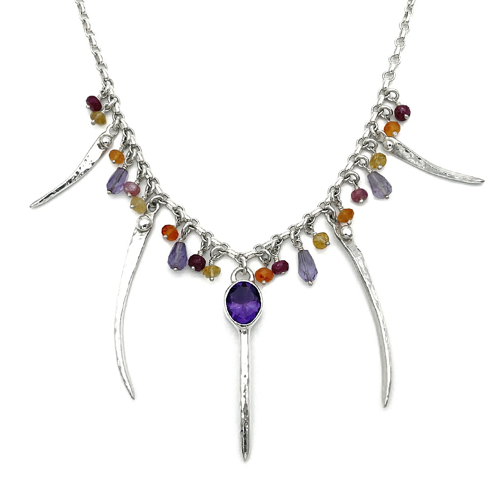 エキシビジョニスト Exhibitionist メタルフェザーネックレス Metal Feather Necklace|CREAM 店