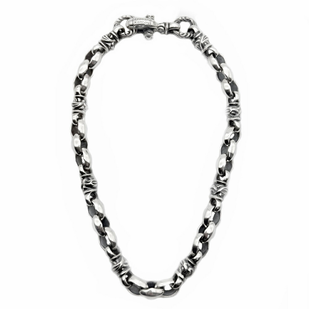 【相応う】【定め事品】【公式的】【新品】【貨物輸送無料】LONE ONES ロンワンズ レナードカムホート メンズ 宝飾品 しろがね色付属物 / シルクホークネックレス Silk Hawk Short