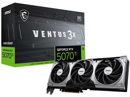 ★MSI GeForce RTX 5070 Ti 16G VENTUS 3X OC [PCIExp 16GB]【グラフィックボード・ビデオカード】【送料無料】 99,237円