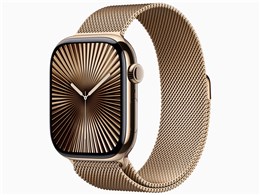 ★Apple Watch Series 10 GPS+Cellularモデル 46mm MX003J/A [ゴールドチタニウムケース・ゴールドミラネーゼループ M/L]【スマートウォッチ・ウェアラブル端末】【送料無料】