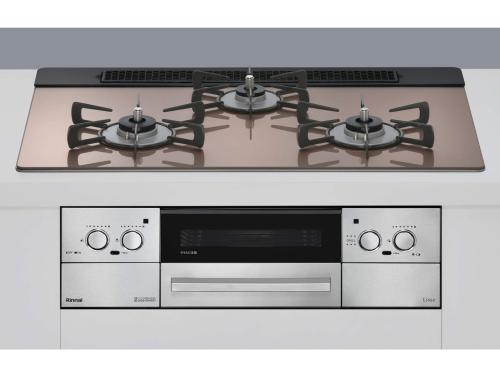 ★リンナイ リッセ RHS71W42J2RSTW LP [スモーキーピンク]【プロパンガス用】【ガスコンロ】【貨物輸送無料】