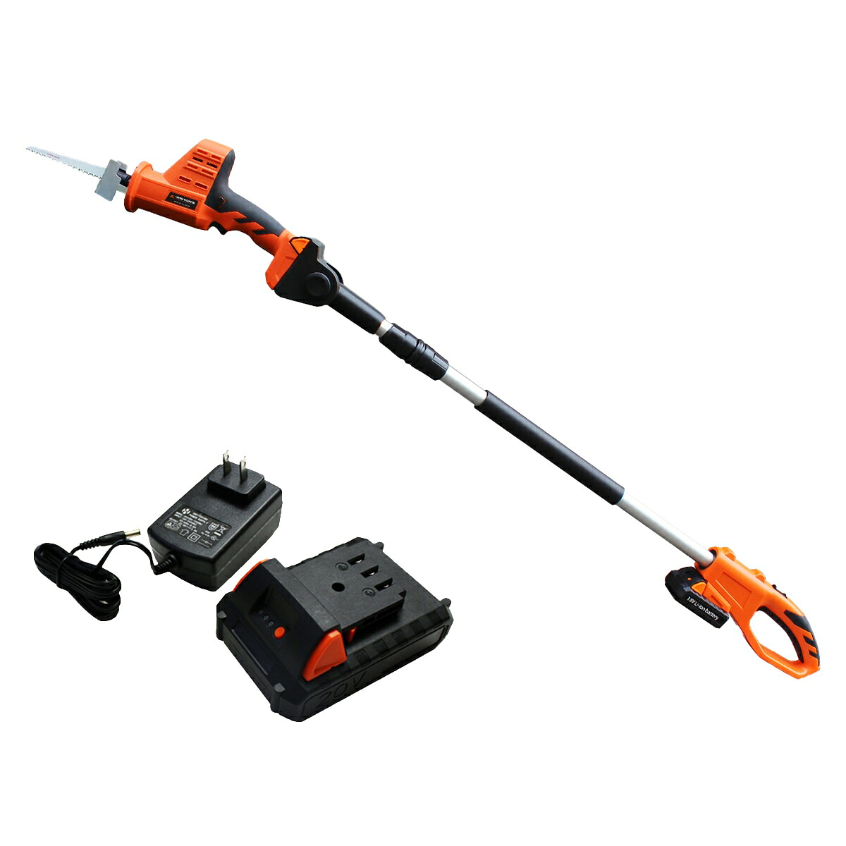 電動ノコギリ YARDFORCE コードレス18V 高枝電動のこぎり 最大約210cm Y3LS-C08-0000 エアロボックス 電動ノコギリ 充電式 レシプロソー 電動のこぎり トリマー｜イーダイク
