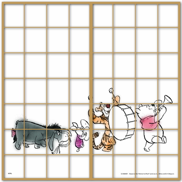 楽天市場 送料無料 アサヒペン くまのプーさん障子紙 水彩 障子紙2枚組用 92cm 1cm Ntlwp 003s イーダイク