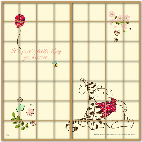 楽天市場 送料無料 アサヒペン くまのプーさん障子紙 プー ティガー 障子紙2枚組用 92cm 1cm Ntlwp 007s イーダイク