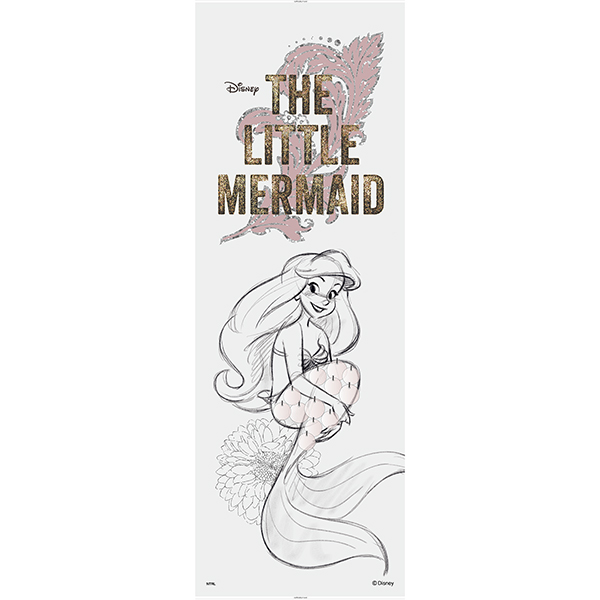 楽天市場 送料無料 アサヒペン ディズニープリンセス壁紙 アリエル リトル マーメイド The Little Mermaid 1枚入 幅91cm 長さ260cm Ntlp 002w イーダイク