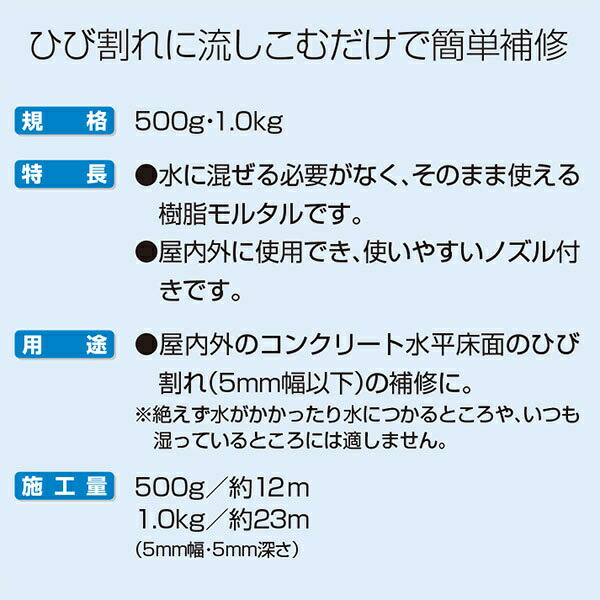 高品質の人気 まとめ買い 12本入 床用ひび割れ補修材 コンクリート用 グレー 500g S032 アサヒペン そのまま使えます 樹脂モルタルで充てん  fucoa.cl