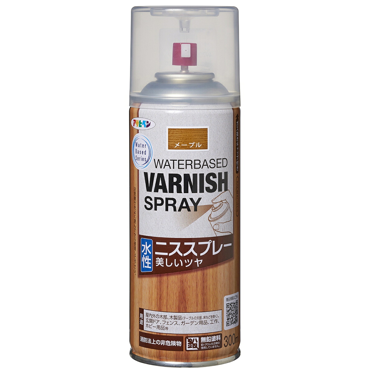 ニス スプレー 水性ニススプレー 300ml ×6本 メープル アサヒペン 水性ニス フローリング ニス フローリングニス スプレーニス 木材塗料 ニススプレー