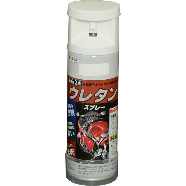 絵の具 弱溶解剤型2液 ウレタン吹き付ける 300ml ×6本 白 アサヒペン 吹き付ける絵の具 ウレタン絵の具 吹き付ける 色つや吹き付ける 絵の具 ペンキ塗り 多役立つこと