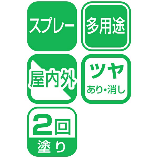 送料無料 アサヒペン 水性多用途スプレー 300ml ツヤ消し黒 ×6本セット