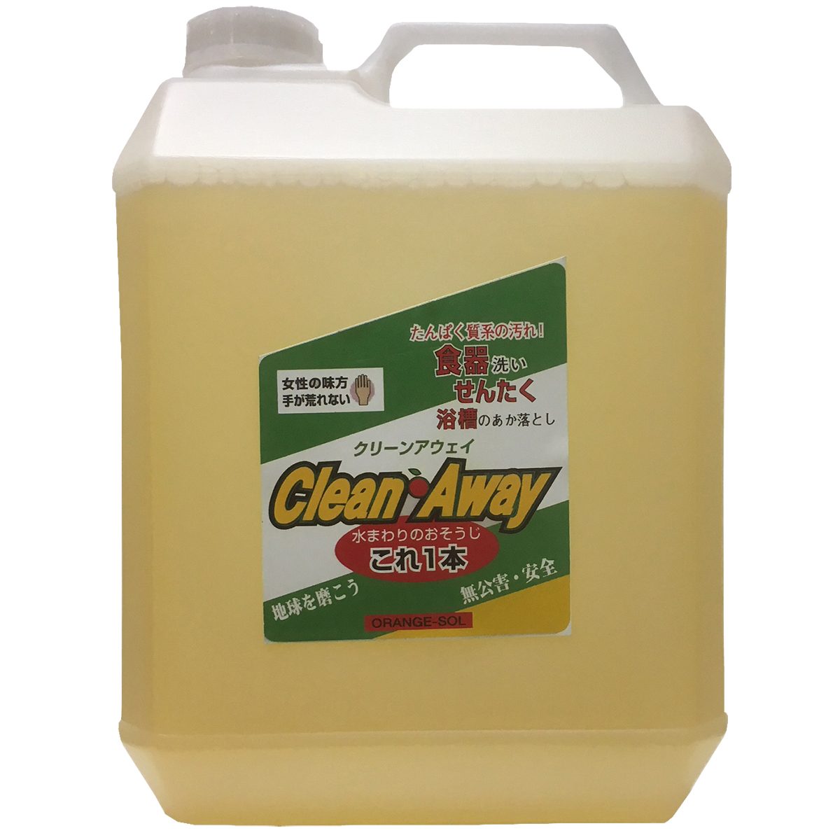 万能クリーナー クリーンアウェイ 3785ml (1ガロン) &times;4本 ドーイチ 万能洗剤 マルチクリーナー オレンジオイル クリーナー 水回り キッチン 浴槽 トイレ 洗剤｜イーダイク