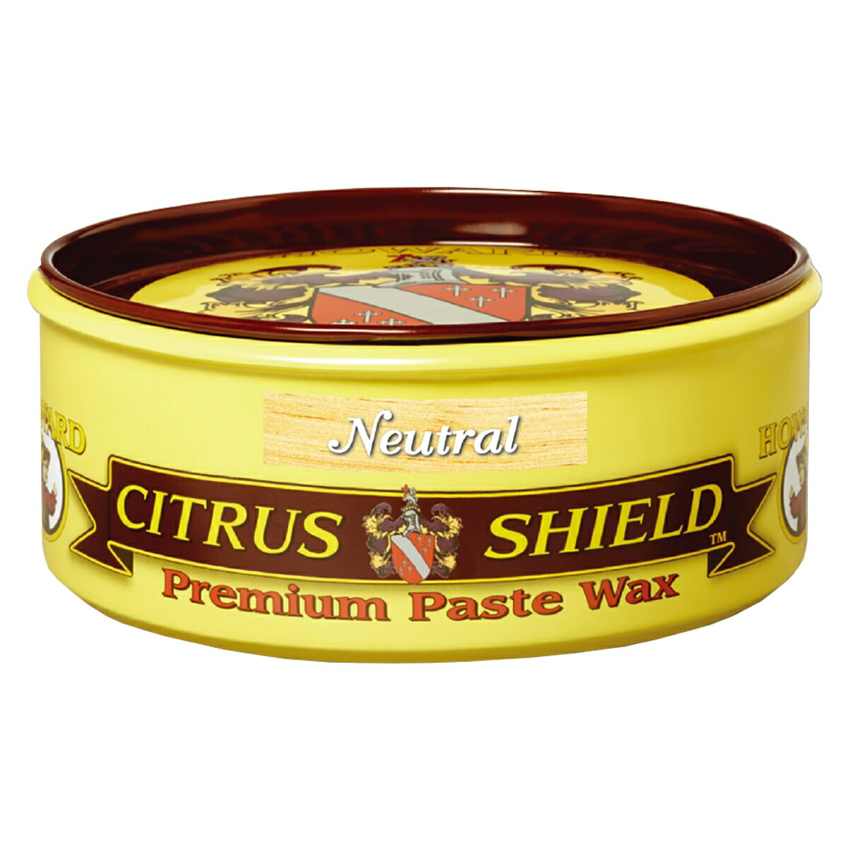 蜜蝋ワックス シトラスシールドプレミアムペーストワックス ニュートラル 312ml CITRUS SHIELD Premium Paste Wax 11oz. HOWARD 蜜蝋 テーブルワックス｜イーダイク