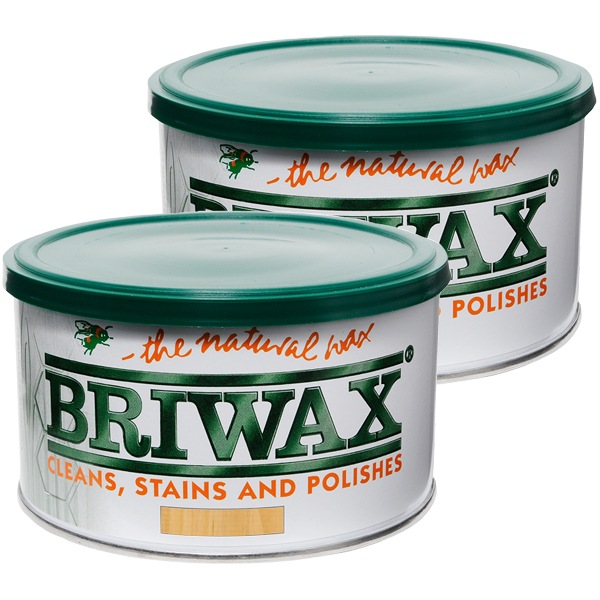 蜜蝋蝋涙 ブライワックス トルエンフリー 370ml ×2缶 アンティーク赤銅色 BRIWAX 蜜蝋 速見表蝋涙 調度品用蝋涙 アンティーク蝋涙 ワックス-DIY・工具-塗装用品