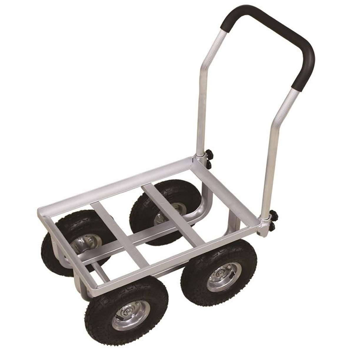 アルミハウスカー (10インチタイヤ) 耐荷重 約80kg TC4525AL シンセイ 農業 台車 農業用 運搬カート 作業台車 農業資材 運搬 台車 農業台車｜イーダイク