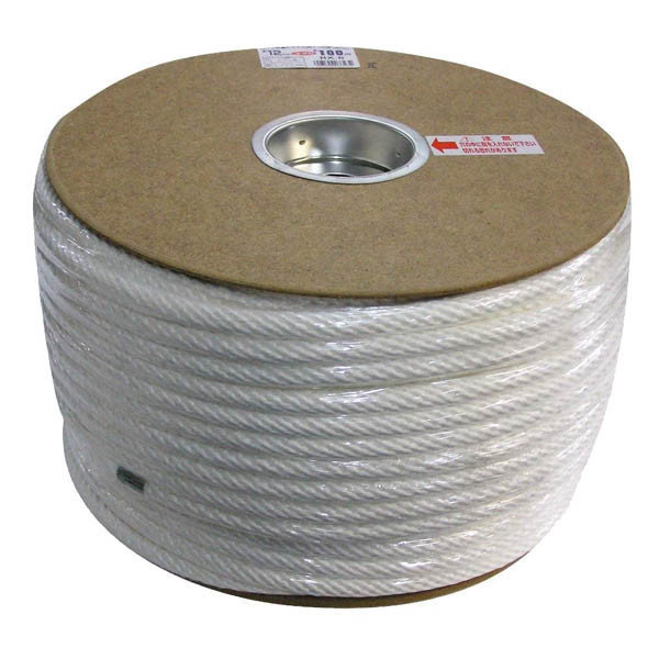 ロープ ビニロン金剛打ロープ ドラム巻 約12mm×100m RX-6 ユタカメイク ロープ 荷造り紐 クレモナロープ カラーロープ 梱包紐 紐 多用途