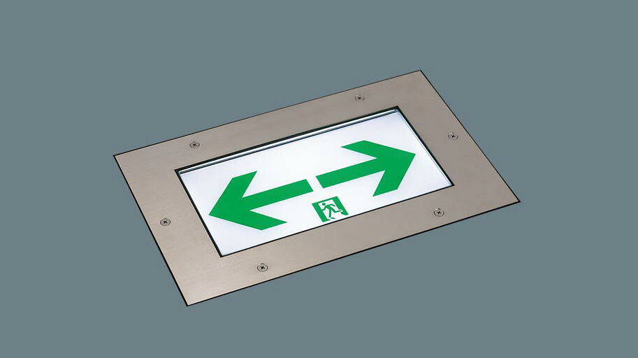 【法人様限定】 パナソニック FA10376 LE1 床埋込型 LED誘導灯 片面型 長時間定格型（60分間） C級 10形 ガラスパネル付型 【表示板別売】【送料無料】