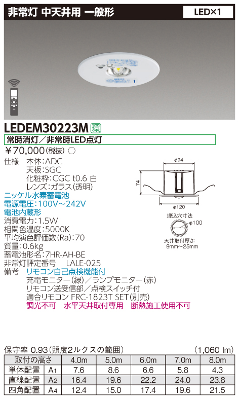 2台セット【非常用照明】LEDEM30821M | fdesign.ae