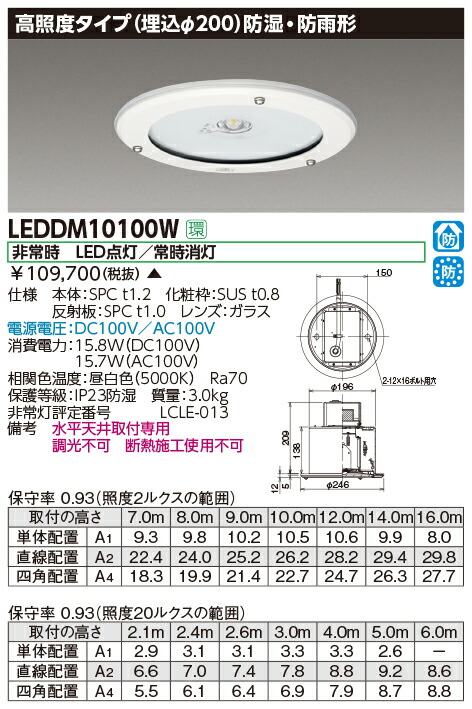 法人様束縛 東芝 Leddmw Ledめきめき電灯 電力別様置形状 防御湿 防来雨形 クォンティティイルミネーション要脚 16m 75形 0 Birdtheartist Co Uk