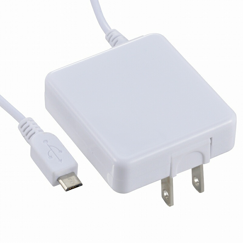 オーム電機 SMP-JAC1510-W AudioComm スマホ用 AC充電器 1A ホワイト [品番]01-7036  SMPJAC1510W いーでん