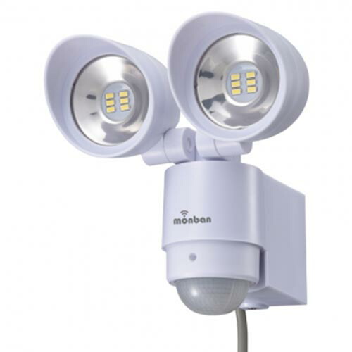 1064円 76%以上節約 オーム電機 LS-AH26F4-Wmonban LEDセンサーライト コンセント式 2灯 品番 07-8217LSAH26F4W
