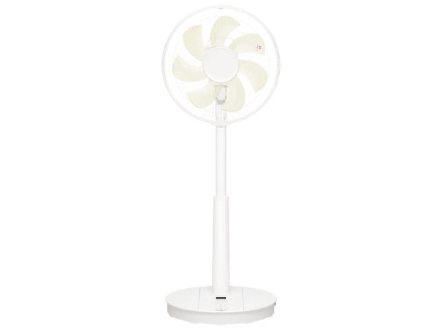 扇風機 パナソニック DC 1/fゆらぎ 5段 なめらかな風 7枚羽根 風量切替5段 高さ調節可能 便利な切タイマー シンプル操作 リモコン付 リモコンすっきり収納 リビング扇 DCモーター F-C337D-W ホワイト