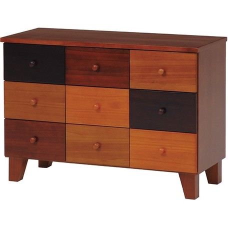 タンス チェスト カラーチェスト おしゃれ チェスト リビング収納 レトロ 収納 タンス 北欧 収納家具 収納棚 ファックス台 Fax台 電話台 引き出し いっぱい 3段 ローチェスト アンティーク たんす 小物入れ 高級感 かっこいい 幅85 桐 木製 E Design Kobe