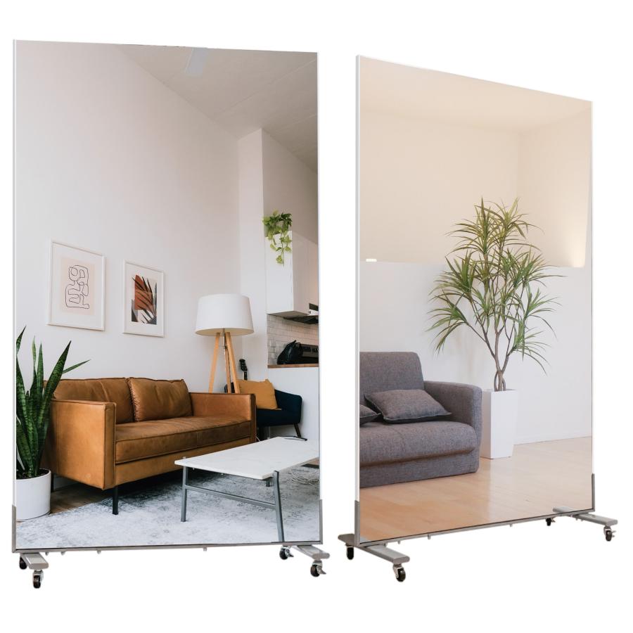 楽天市場】姿見 キャスターミラー キャスター付き スタンドミラー 高さ