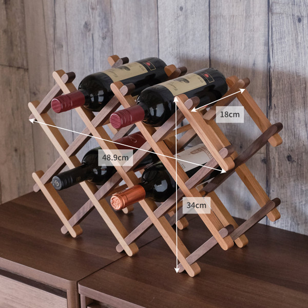 楽天市場 ワインラック おしゃれ 木 ラック 棚 ワインボトルホルダー ワインスタンド 10本 キッチン収納 収納雑貨 お洒落 インテリア雑貨 北欧 カフェ イタリアン Decora Wine Rack Type A デコラ Isseiki 101 Kurasino