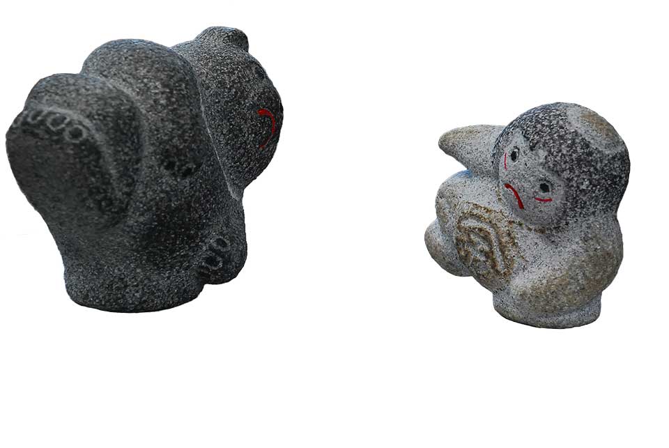 【限定品】 【国産】温かみのある磯貝彫刻 金太郎の彫刻品【送料無料】|石の総合専門店!夢石