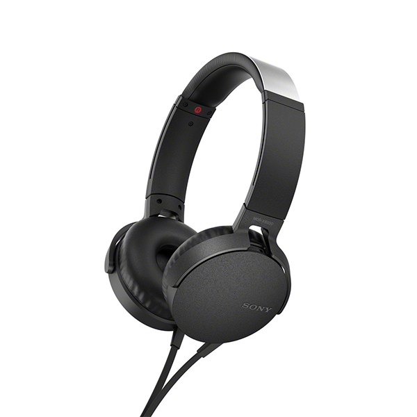 重低音 ヘッドホン SONY ソニー MDR-XB550AP B ブラック スマホ対応 リモコン マイク付き ハンズフリー 密閉型 ヘッドフォン 【1年保証】 